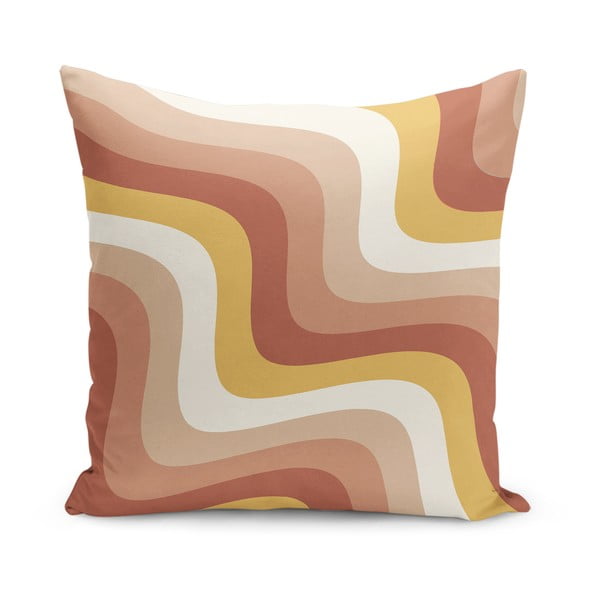 Spilvendrāna 43x43 cm Creamy Strawberry Swirl – Mila Home