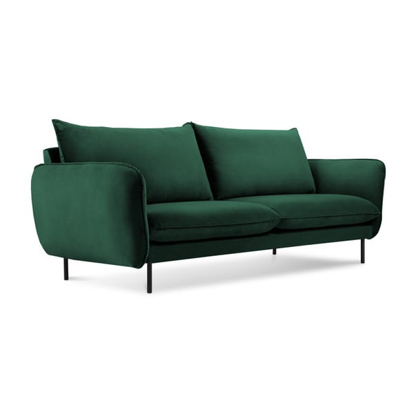 Zaļš samta dīvāns Cosmopolitan Design Vienna, 160 cm