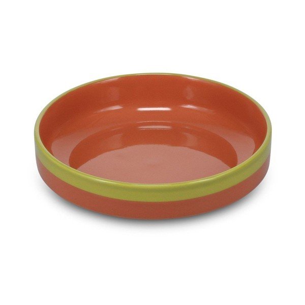 Zaļš/oranžs zupas akmensmasas šķīvis ø 21 cm Duo – ONA