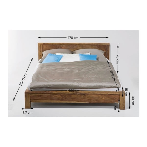 Eksotiska koka gulta Kare Design Authentico Bett, 160 x 200 cm-image-3