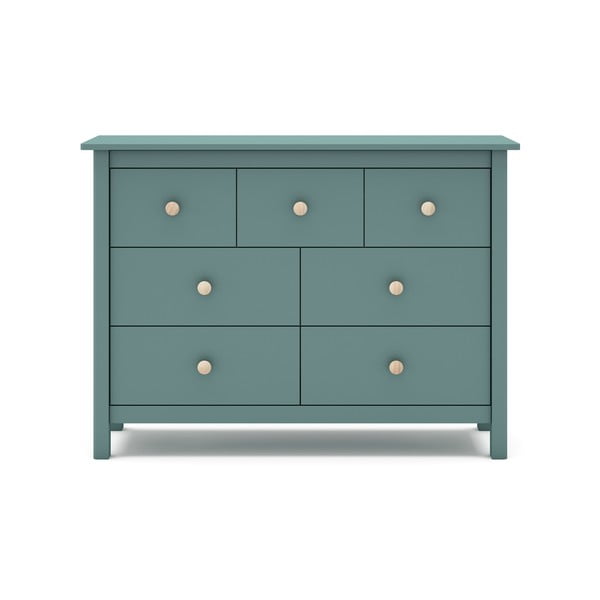 Zaļganzila zema bērnu kumode no priedes 110x80 cm Max – Marckeric-image-2