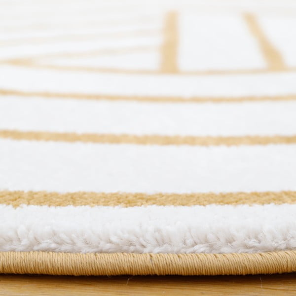 Balti dzeltens paklājs Nattiot Luisa, ø 110 cm-image-3