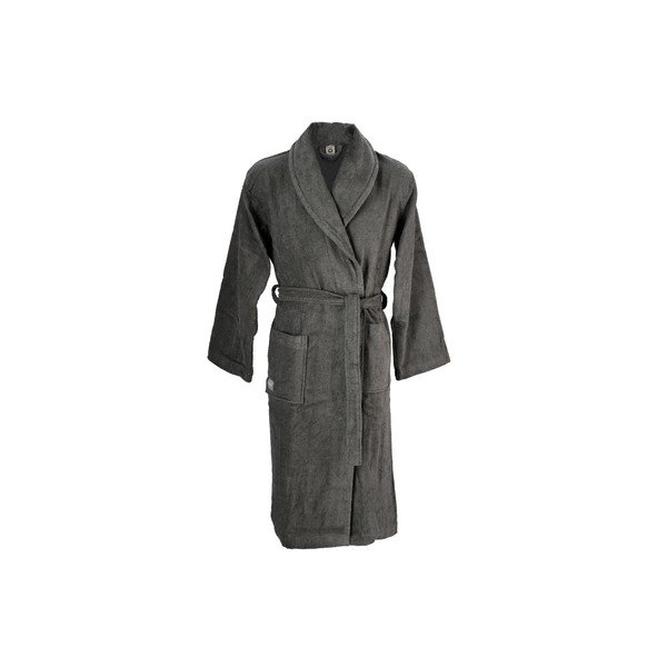 Pelēks organiskās kokvilnas halāts Södahl, izmērs L/XL-image-1