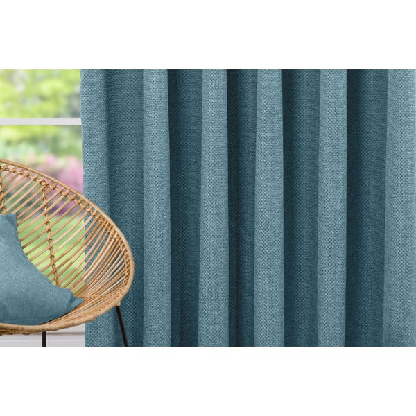 Zils aizkars 140x260 cm Atacama – Mendola Fabrics-image-1