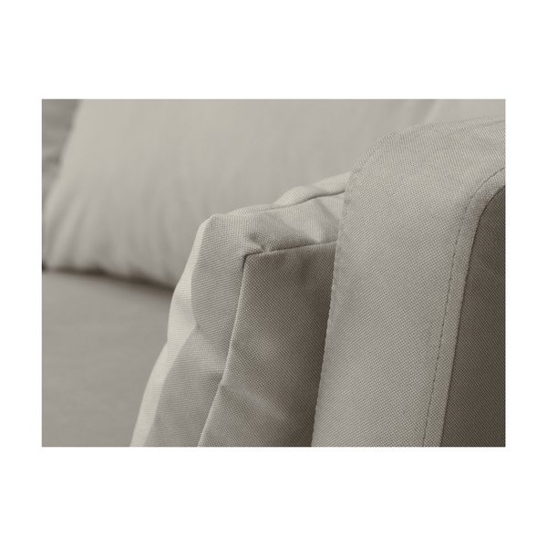 Bēšs trīsvietīgs dīvāns Mazzini Sofas Elena, ar atpūtas krēslu labajā stūrī-image-4