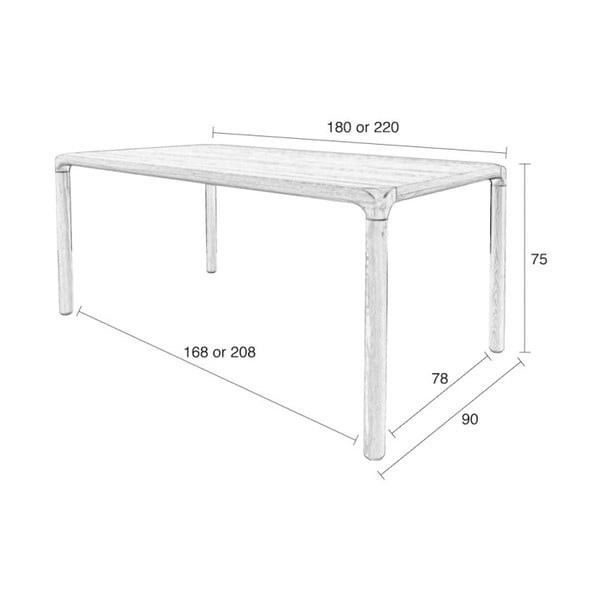 Ēdamgalds 90x220 cm Storm – Zuiver-image-2