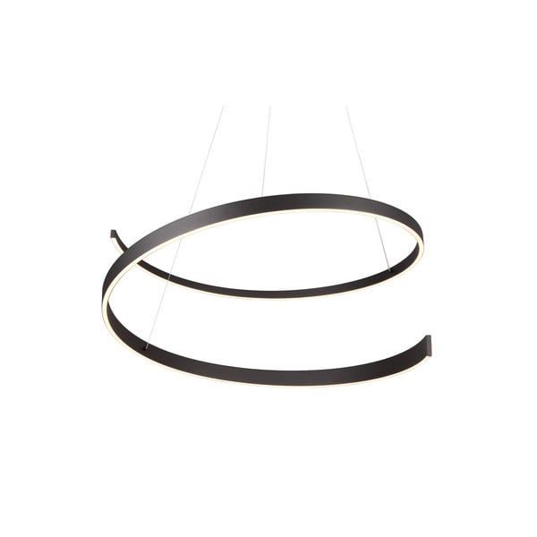 Melna LED piekaramā lampa ar balss vadību/ar mobilās lietotnes vadību un metāla abažūru ø 75 cm Cinardi – CINQUE-image-3