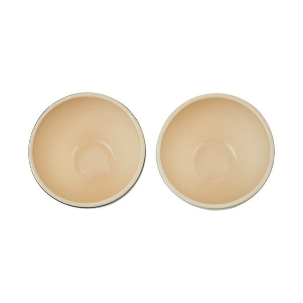 Krēmkrāsas/zelta krāsas māla bļodiņas (2 gab.) 180 ml London – Premier Housewares-image-2