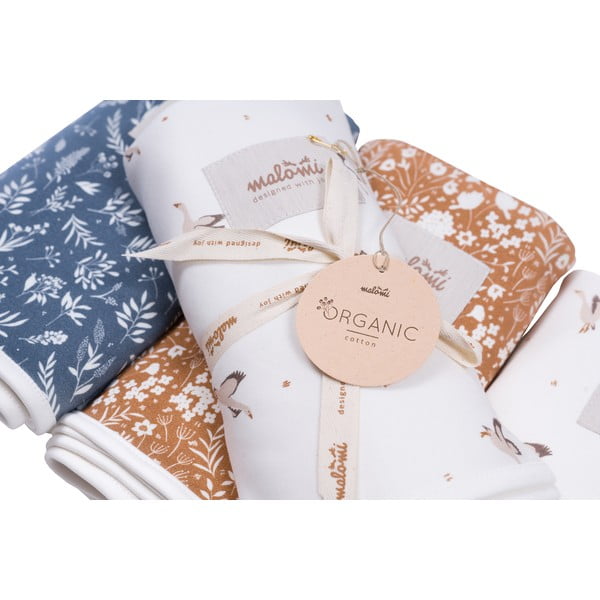 Tumši zila organiskās kokvilnas bērnu sega 110x140 cm Organic – Malomi Kids-image-2