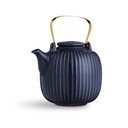 Tumši zila porcelāna tējkanna Kähler Design Hammershoi, 1,2 l
