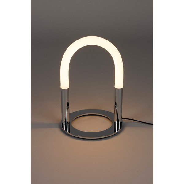 Sudraba krāsas metāla LED galda lampa ar regulējamu spilgtumu (augstums 36 cm) Arch – Zuiver-image-3
