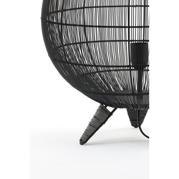 Matēti melna galda lampa ar metāla abažūru (augstums 56 cm) Yumi – Light & Living-image-4