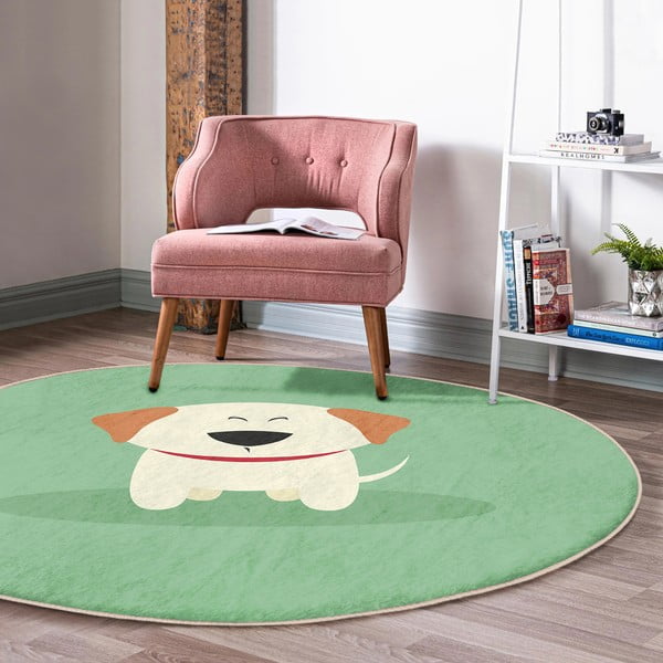 Zaļš bērnu paklājs ø 120 cm Comfort – Mila Home-image-1