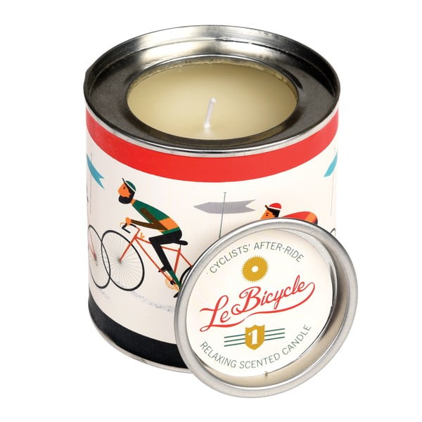 Aromātiskā svece ar tīras kokvilnas smaržu Rex London Le Bicycle, degšanas laiks 40 stundas