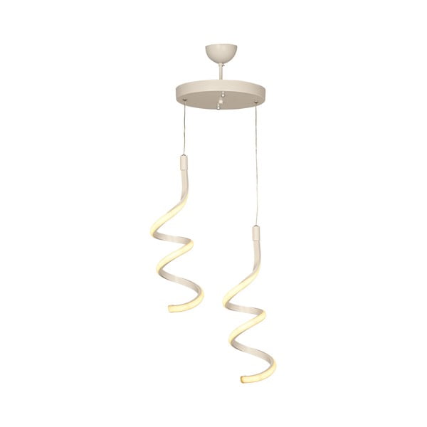 Balta metāla LED piekaramā lampa ø 25 cm Hilton – Squid Lighting