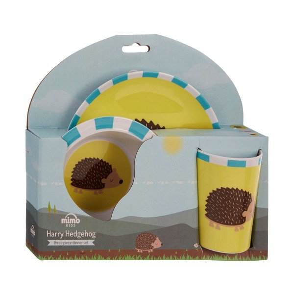 3-daļu bērnu pusdienu komplekts ar eža motīvu Premier Housewares-image-4
