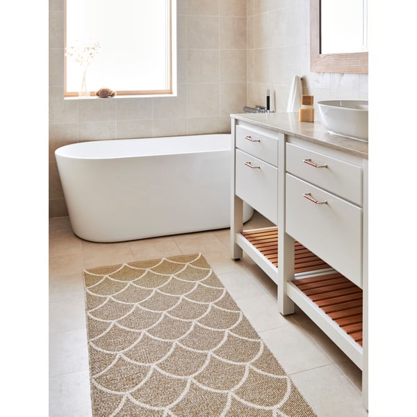 Bēšs iekštelpu un āra celiņa paklājs 70x225 cm Kotte Sand – Pappelina-image-1