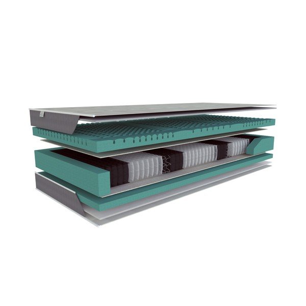 Divpusējs ciets matracis Materasso Aloe bio-ex 3/4, 80 x 200 cm-image-3