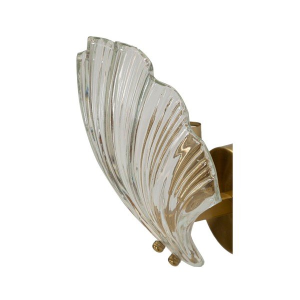 Zelta krāsas stikla sienas lampa Da Muro Shell – Mauro Ferretti-image-4