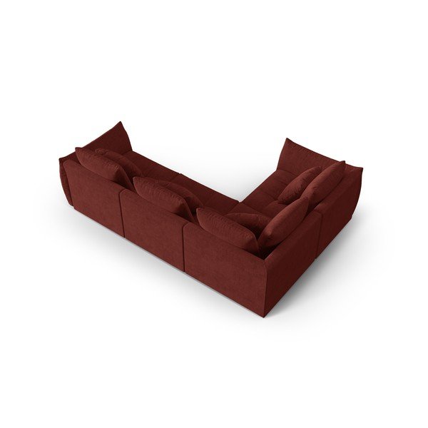 Sarkans stūra dīvāns (ar kreiso stūri/L veida) Bloom – Micadoni Home-image-3