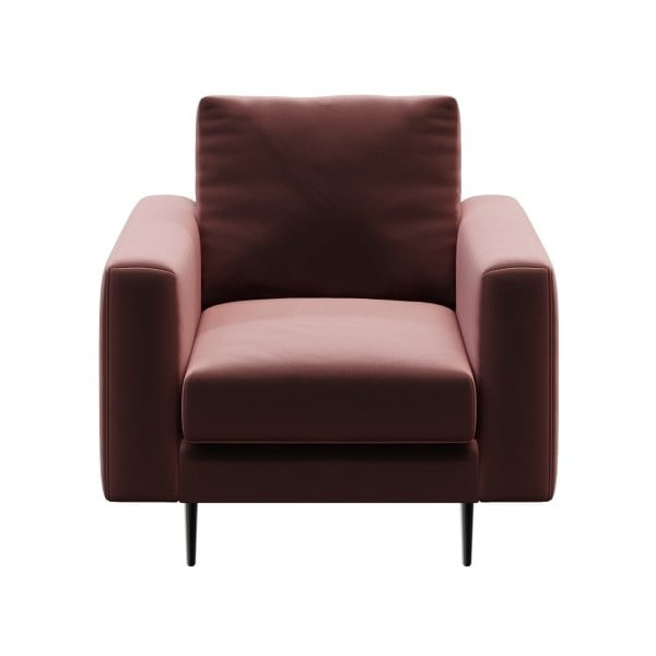 Tumši rozā samta krēsls Devichy Levie