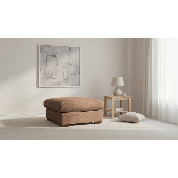 Gaiši brūns velveta pufs Comfy – Scandic-image-4