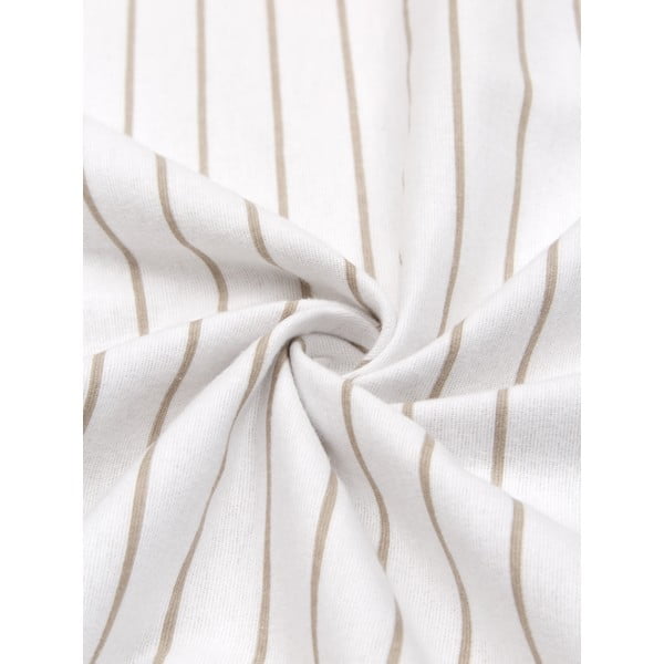 Balta un bēša flaneļa vienguļamā gultas veļa Westwing Collection Tallinn, 155 x 220 cm-image-1