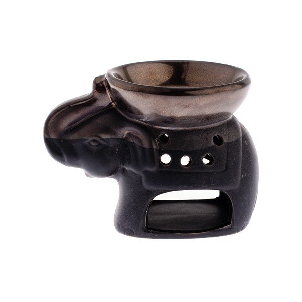 Melna keramikas aromterapijas lampa Dakls Elephant