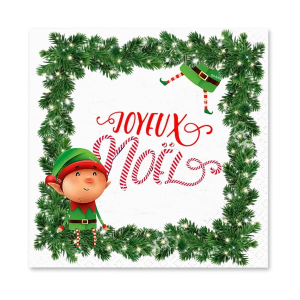 Salvetes (20 gab.) 33x33 cm Prankster Elf – Homéa