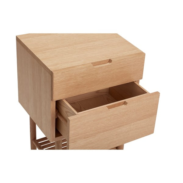 Naktsgaldiņš ar ozolkoka imitāciju Acorn – Hübsch-image-2