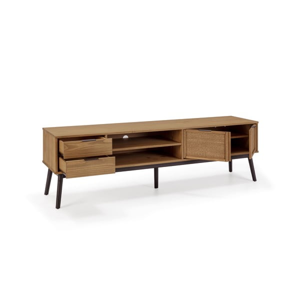 Priedes masīvkoka TV galdiņš 180x52 cm Natasha – Marckeric-image-3