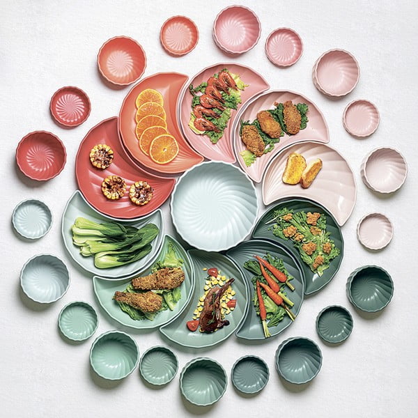 Māla servēšanas trauku komplekts (5 gab.) Palmarosa pink – Villa Altachiara-image-1