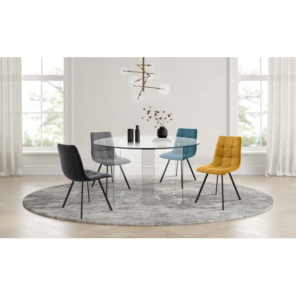 Stikla apaļš ēdamgalds ø 130 cm Kaya – Tomasucci-image-1