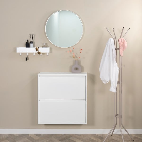 Balts metāla atverams apavu plaukts 75x77,5x22,5 cm Billy – Spinder Design-image-1