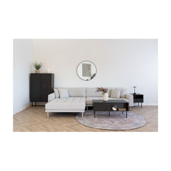 Tumši brūns skapītis ar ozolkoka imitāciju 80x130 cm Kyoto – House Nordic-image-3