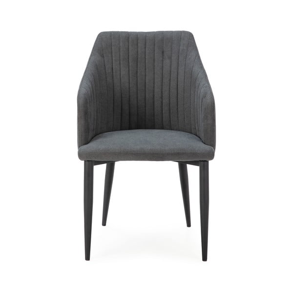 Tumši pelēki polsterēti ēdamistabas krēsli (2 gab.) Nadi – Marckeric-image-2
