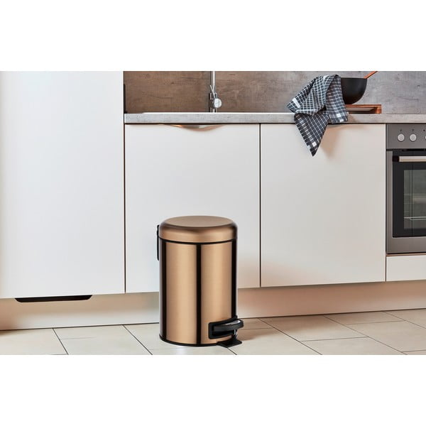 Vara atkritumu tvertne ar pedāli Wenko Leman, 3 l-image-1