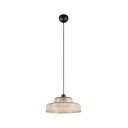 Dzintara dzeltena piekaramā lampa ar stikla abažūru ø 35 cm Abella – Reality