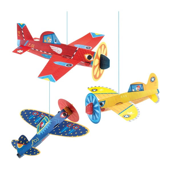 Piekaramie dekoratīvie lidaparāti, kas izgatavoti no stiprāka papīra Djeco