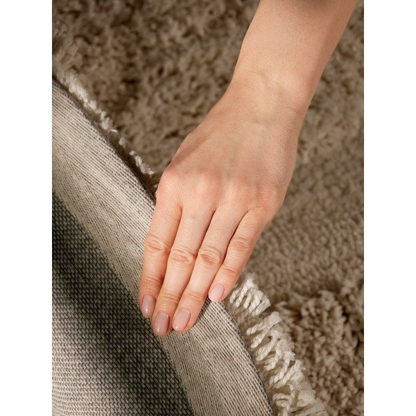 Bēšs ar rokām darināts apaļš paklājs ø 160 cm Lambeth Jasper – Ted Baker-image-2