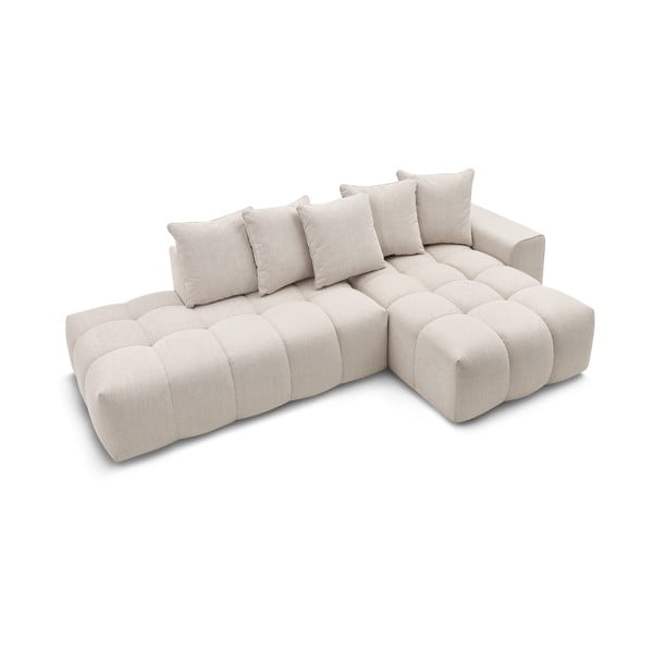 Bēšs stūra dīvāns (labais stūris) Mont–Blanc – Bobochic Paris-image-4