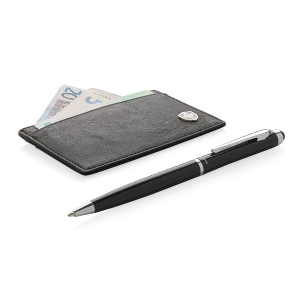 XD Design lodīšu pildspalvas un kredītkaršu drošības futrāļa komplekts