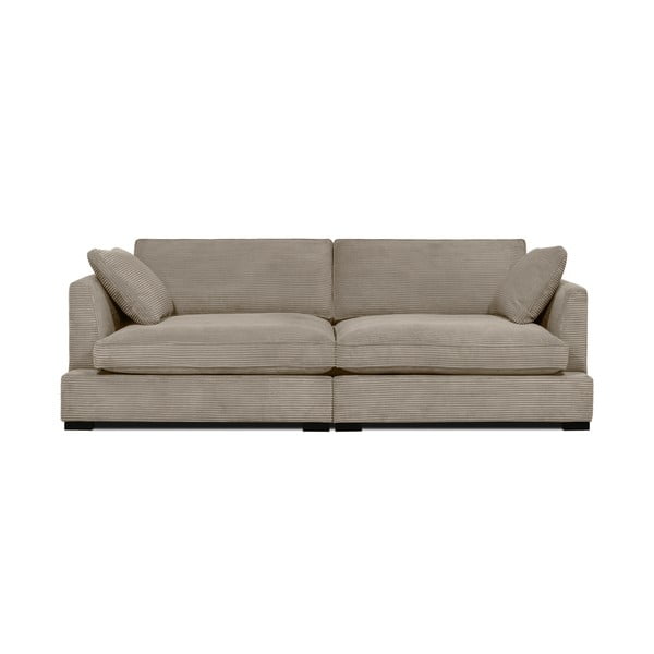 Bēšs velveta dīvāns 236 cm Mobby – Scandic