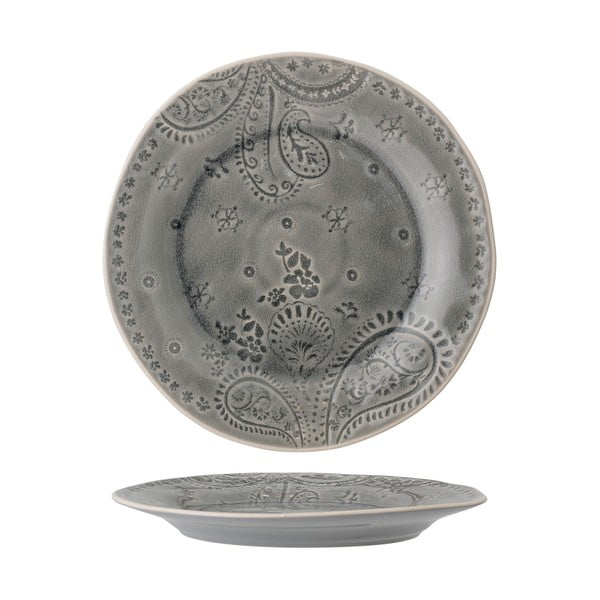 Pelēks keramikas šķīvis Bloomingville Rani, ø 26,5 cm-image-4