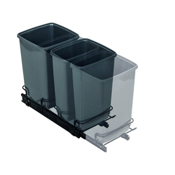 2 pelēku atkritumu tvertņu komplekts 20 l – Addis-image-3