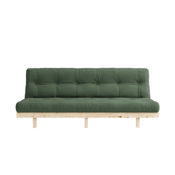 Izvelkamais dīvāns Karup Design Lean Raw Olive Green