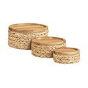 Uzglabāšanas grozi (3 gab.) no ūdens hiacintes ø 30x15 cm Botofte – House Nordic