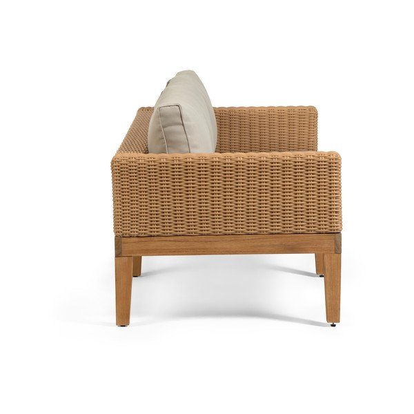 Dārza dīvāns ar smilškrāsas spilveniem Kave Home Acae-image-4