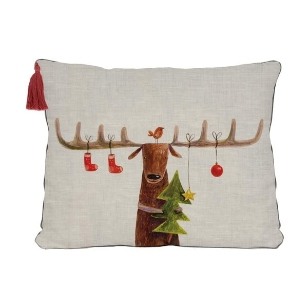 Ziemassvētku dekoratīvais spilvens 35x50 cm Reindeer – Little Nice Things