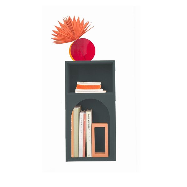 Atracīta pelēks bērnu naktsskapītis ar plauktiem Orson – Really Nice Things-image-2
